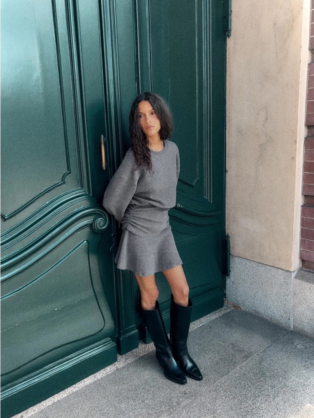 Zara soft sash dress